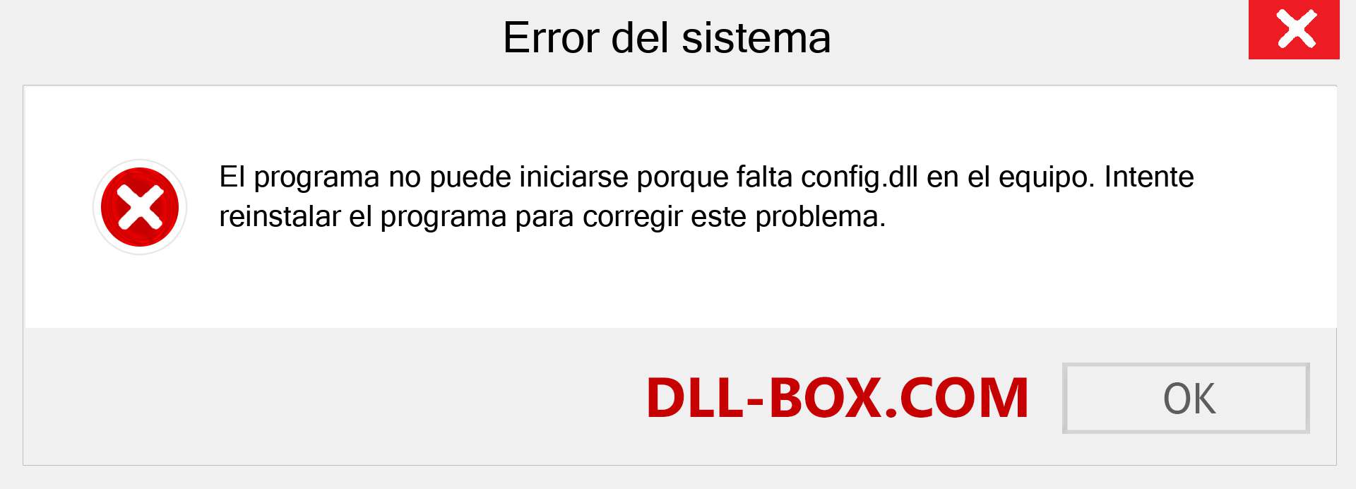 ¿Falta el archivo config.dll ?. Descargar para Windows 7, 8, 10 - Corregir config dll Missing Error en Windows, fotos, imágenes